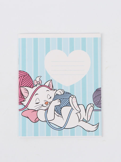 Цена за 20 шт. Тетрадь А5, 12 листов в косую линейку "Кошечка"микс