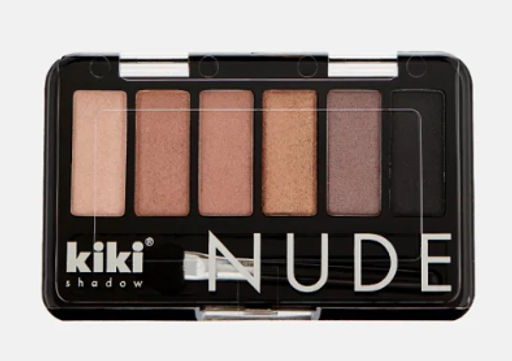 KIKI Тени д/век 6-цветные NUDE 903 перл.розов.,золотист.,латте,медно-коричневый