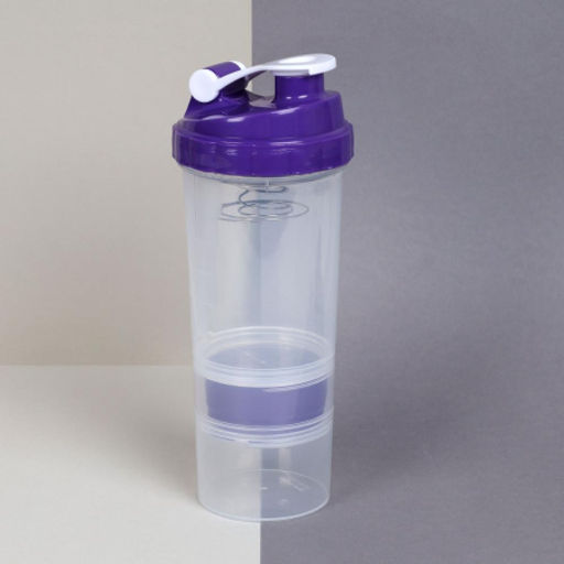 Бутылка/Шейкер СПАЙДЕР SHS-500 бело-синяя, для спортивного питания 500ML - Галеонтрейд фото 8