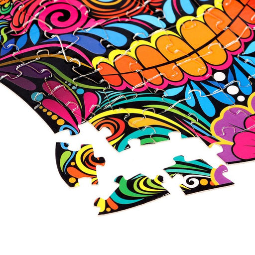 Фигурный пазл Красочный череп - Puzzle time фото 3