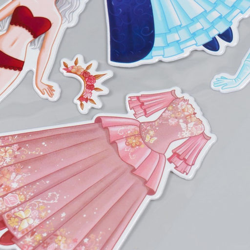 Цена за 2 шт. Наклейка пластик Одень куклу. Принцесса 15х20 см - Simaland фото 2