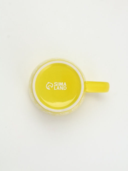 Кружка чайная новогодняя «Новый год», жёлтая, 370 мл