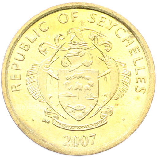 Монета 5 центов 2007 года Сейшелы
