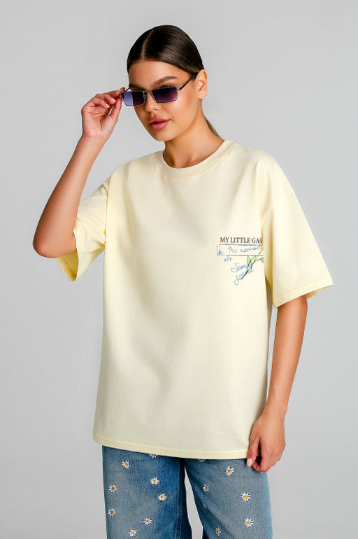 Арт. 31164 Футболка женская  44-52 (5 шт) Цвет:молочный