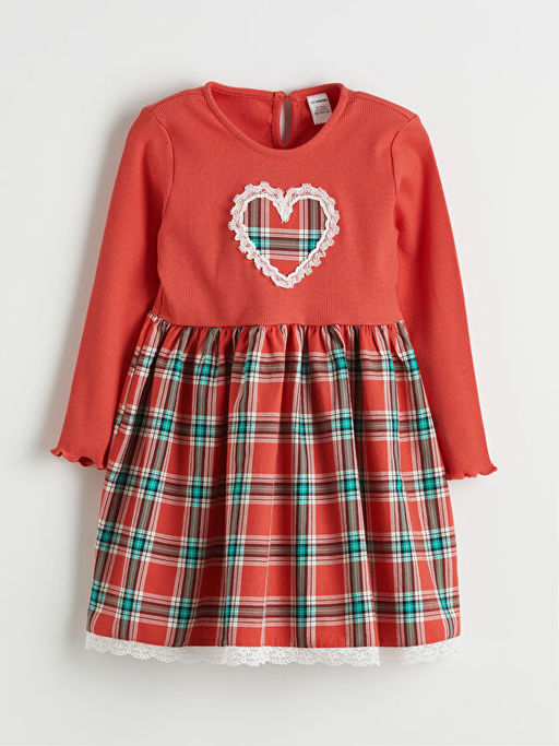 Ekose K?z ?ocuk Elbise