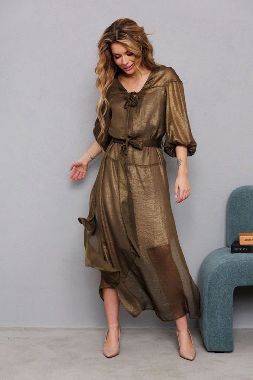 Платье AMORI 9828 хаки  фото 2