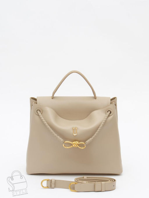 Сумка женская кожаная 6046PE cappuccino Polina&Eiterou /50 в Новосибирске