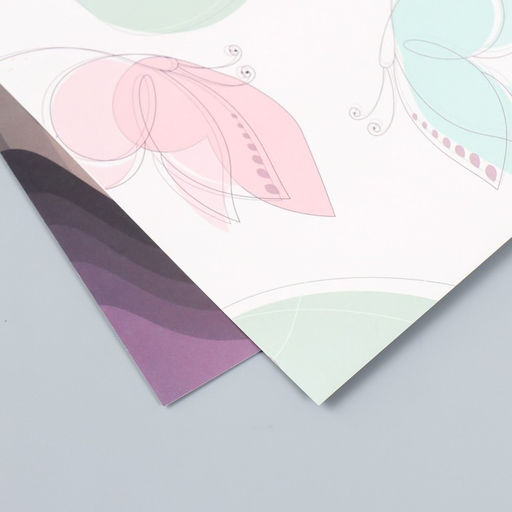 Цена за 10 шт. Бумага для скрапбукинга двусторонняя Нежность весны, плотность 180 г, 15.5?17 см