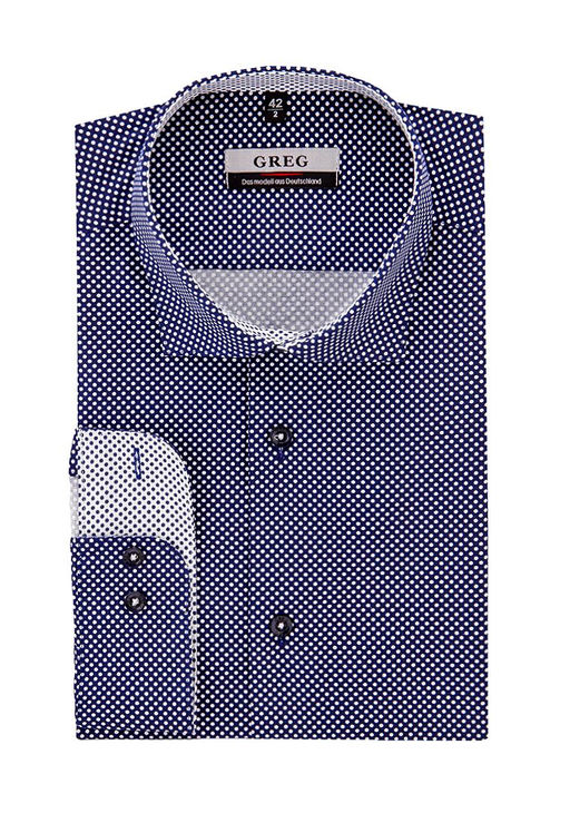 Сорочка мужская длинный рукав GREG 223/137/06/Z/1 STRETCH  фото 2