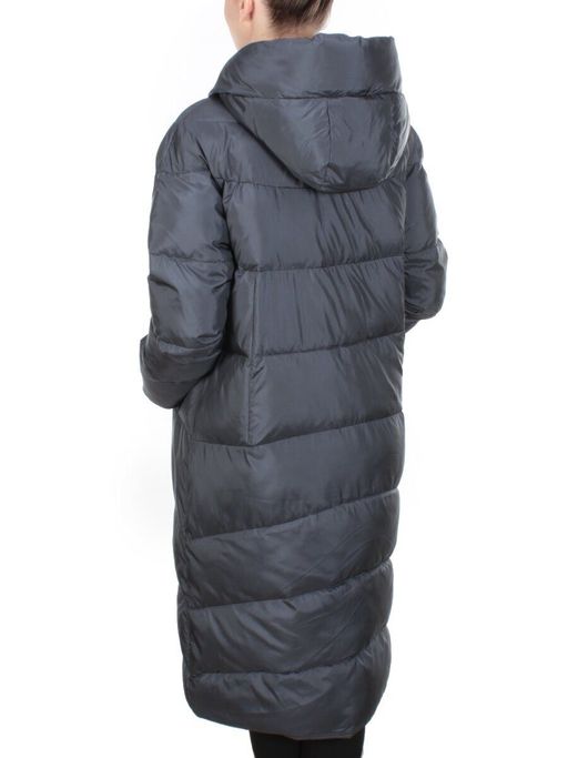 9257 DARK GRAY Пальто зимнее женское MELISACITI (200 гр. холлофайбера) - Fashion фото 4