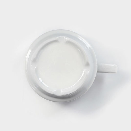 Чашка Дулевский фарфор «Бельё», штабелируемая, 250 мл, белая