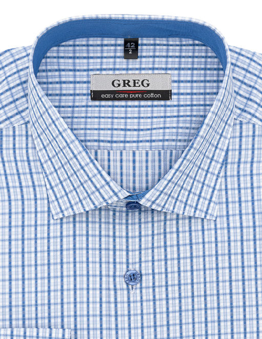 Сорочка мужская длинный рукав GREG 225/131/8247/Z/1_GB
