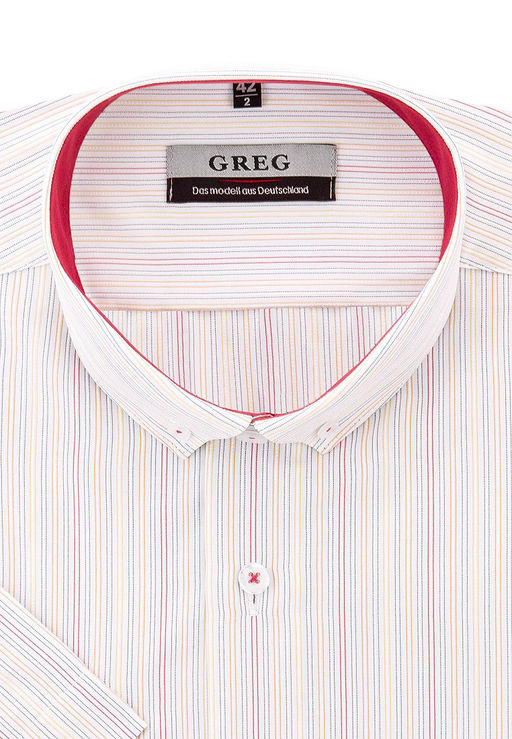Сорочка мужская короткий рукав GREG 151/109/59/Z/b/1
