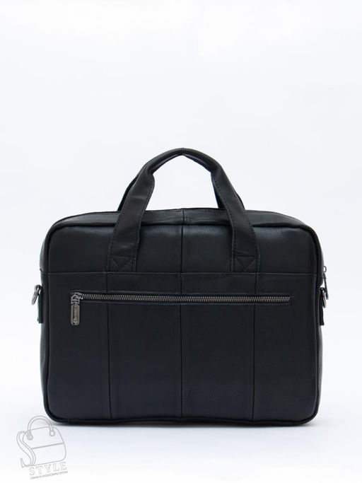 Портфель мужской кожаный 11011Z black Zinimsk