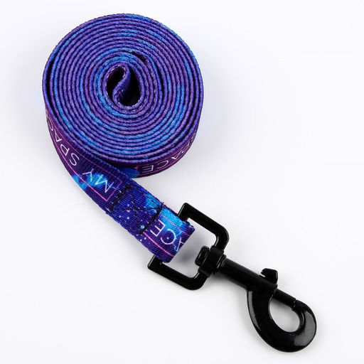 Набор MY SPACE, застёжка - фастекс, поводок 2 м и ошейник 28-46 см - Пушистое счастье фото 3