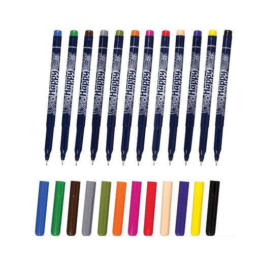 Centropen Набор линеров HAPPY LINER KK 2521/12 0.3 мм 12 цв. синий