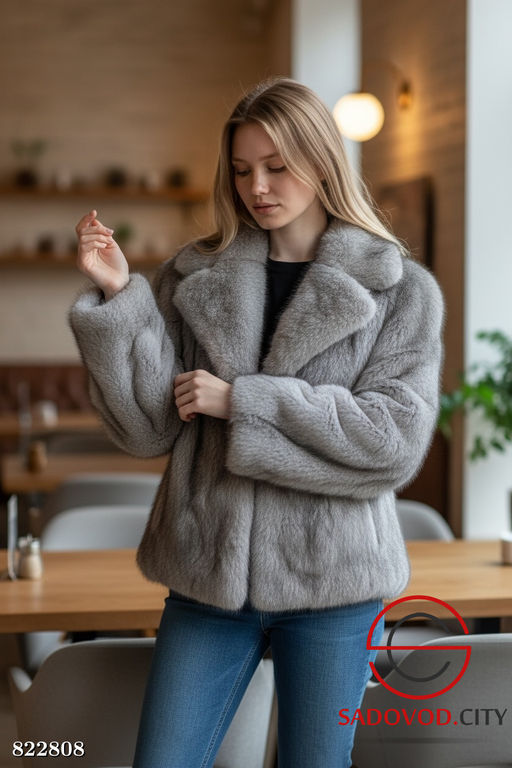 Шуба женская из искусственного меха