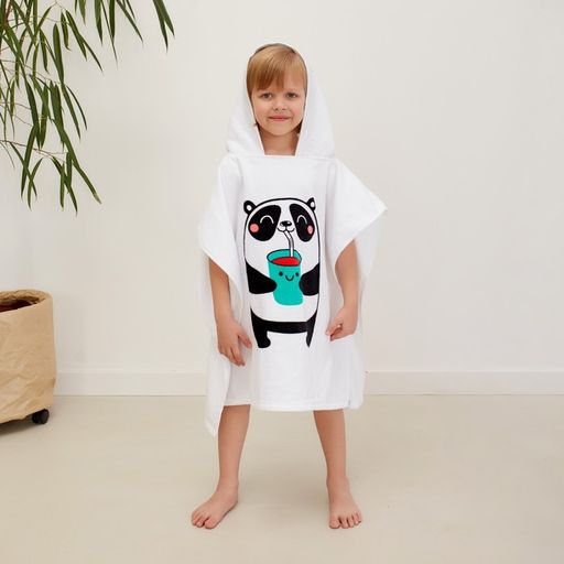 Полотенце-пончо детское махровое Крошка Я Панда 60х120см, 100% хлопок, 300гр/м2  фото 16