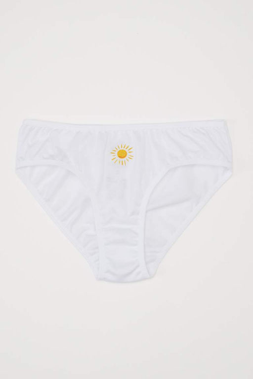 Трусики-комбинации из трех предметов с принтом для девочек - Defacto фото 2