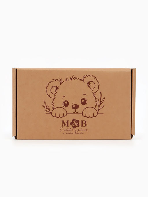 Набор деревянных расчесок детских с натуральной щетиной, 2 шт в коробке, M&B