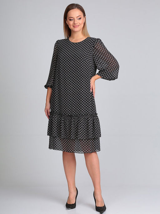 Шифоновое платье для офиса белорусское - Almond фото 2