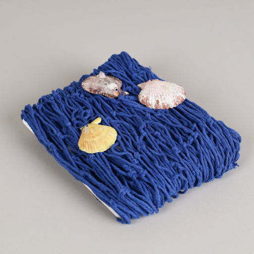 Цена за 1 шт. Сеть декоративная 1х2 м синяя / B331 /уп 100/с ракушками - Галеонтрейд фото 3