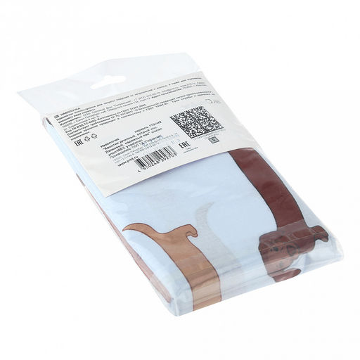 Наволочка 50х70см Хвостик длинный, острый нос. Ласковый, надежный пес, с клапаном-запахом, перакль 110г/м2, хлопок 100%, упаковка классическая пакет ПВД 14,5х23см, еврослот, Домашняя мода (Россия)  фото 3