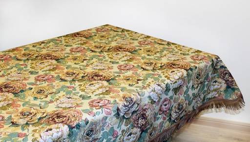 Голландские цветы - гобеленовая скатерть 160х160 см квадратная - Гобеленглавснаб фото 2