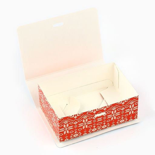 Цена за 2 шт. Складная новогодняя коробка-книга «Ёлочка», 12×8×4.5 см