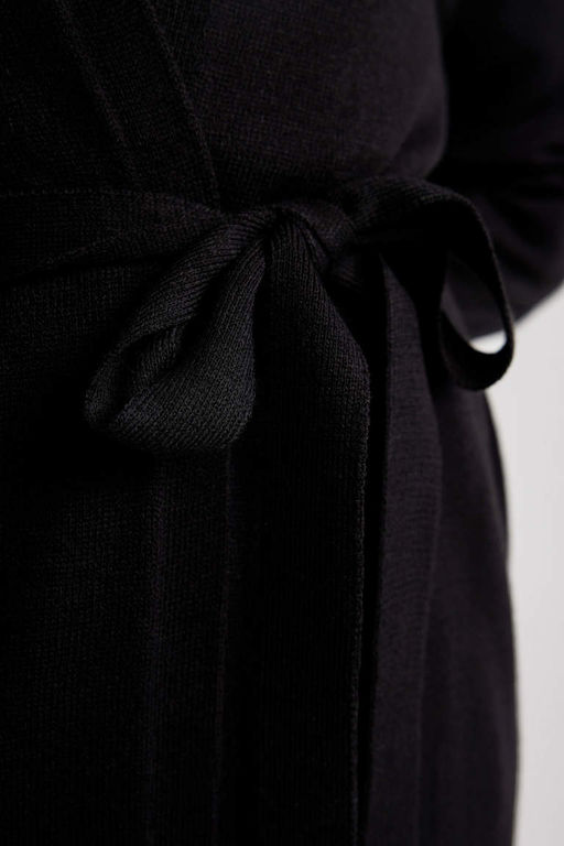 Кардиган стандартного кроя с V-образным вырезом - Defacto фото 3