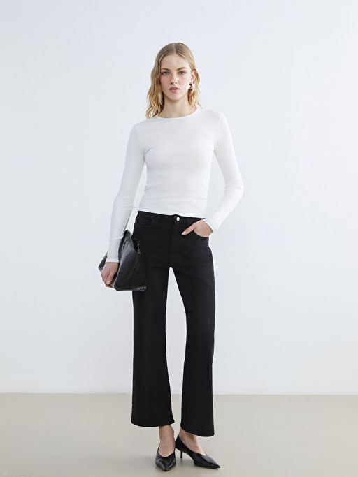 Bisiklet Yaka Fitilli Kad?n Body