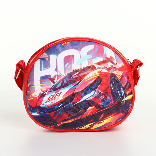 Сумка детская на молнии, красная