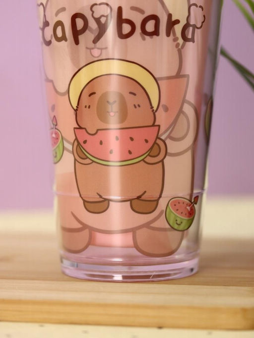 Тамблер iLikeGift "Capybara watermelon", red (450 мл)