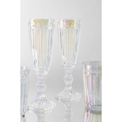 Бокал из стекла для шампанского «Босфор», 180 мл, 7×20 см, цвет перламутровый