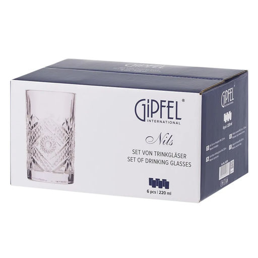 52397 GIPFEL Набор стаканов NILS 6 шт., 280 мл. Материал: хрустальное стекло. - Werner фото 3