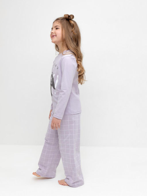 К 1623/лепесток орхидеи,двойная клетка пижама дет