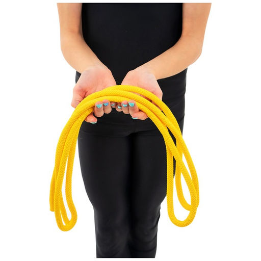 Скакалка гимнастическая утяжелённая Grace Dance, 3 м, 180 г, цвет жёлтый  фото 8