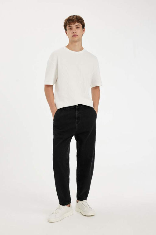 Свободные джинсовые брюки скинни с напуском - Defacto фото 11