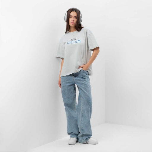 Футболка женская MIST Dream, серая, размер S (42-44)