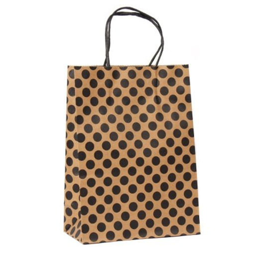 Цена за 12 шт. Пакет подарочный 16x8x22см крафт / W100S /уп 12/1500/ - Галеонтрейд фото 2