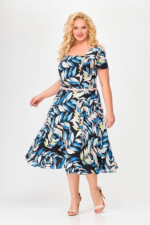 Блуза Swallow 803.2 черный+серебряный узор фото 870