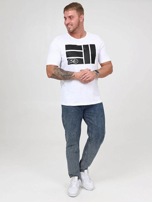 Мужская футболка Маркировка белая - Modellini фото 3