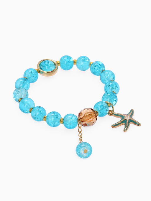 Браслет детский «Выбражулька. Морская звезда», голубой в золоте