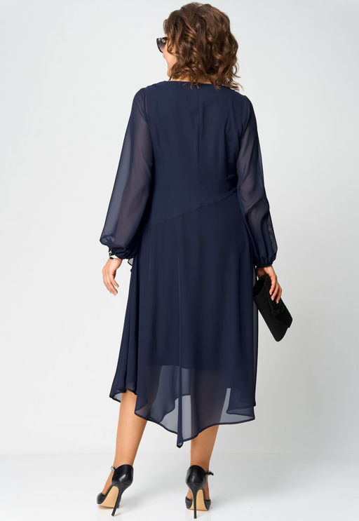 Платье EVA GRANT 7122В темно-синий
