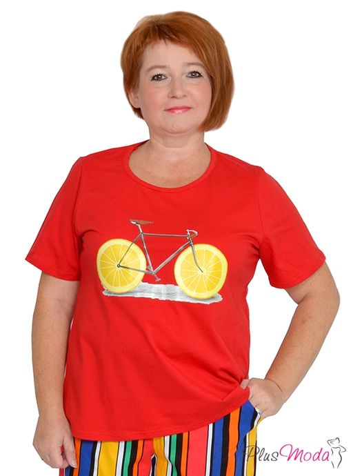 Футболка Модель №1032 размеры 44-84 - Plusmoda фото 3