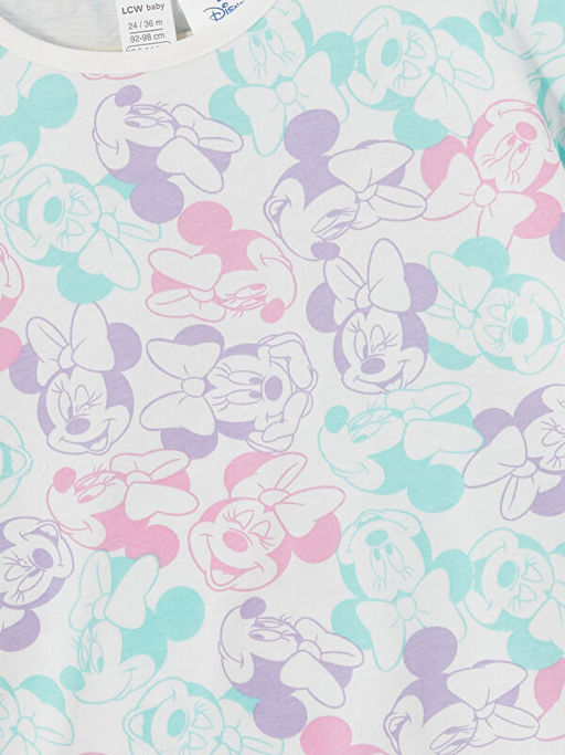 Minnie Mouse Bask?l? K?z Bebek Ti??rt ve Tayt 2li