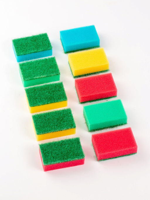 Набор губок для посуды 10 шт. Professional арт. 370010, 409010, 409015, 409016 Paclan - Spin&Clean фото 4