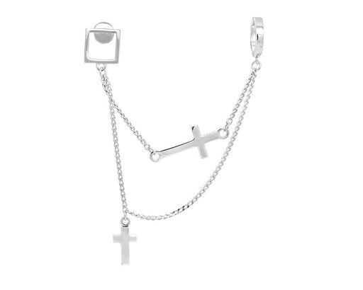 Серьги из серебра без вставки, Ю-28042р