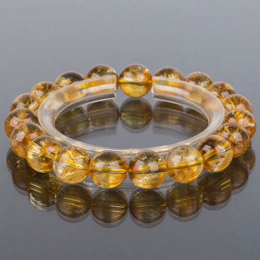 Браслет из Цитрина шарик (Бразилия)