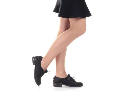 03-S49-T49 S19-121 Y1058 BLACK Полуботинки женские (натуральная кожа) - Фабричный китай фото 2